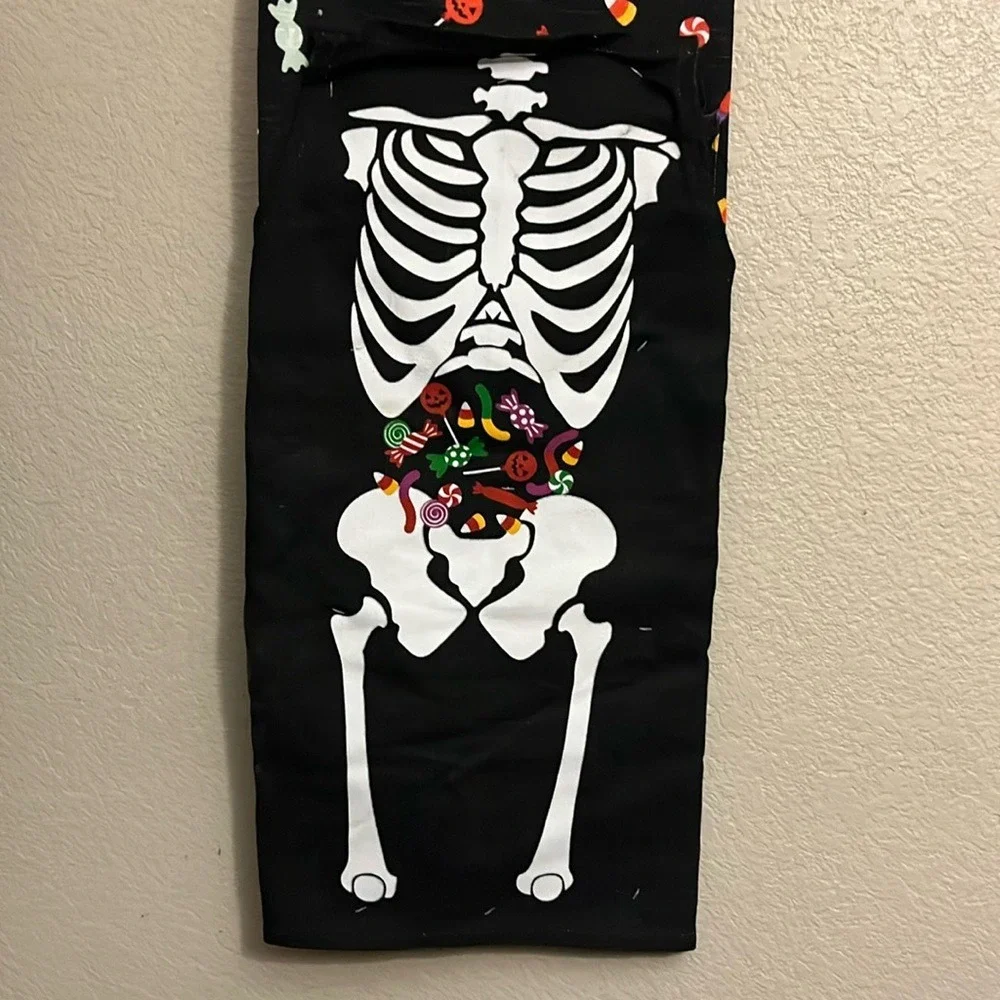 Novogratz Halloween Adult & Child Apron Set Glow In The Dark Skeleton Candy NEW